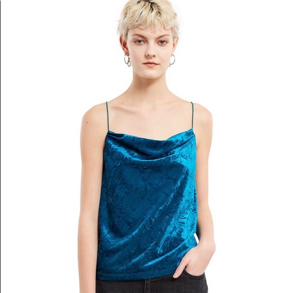 Opening Ceremony Tops - OPENING CEREMONY CRUSHED VELVET CAMI